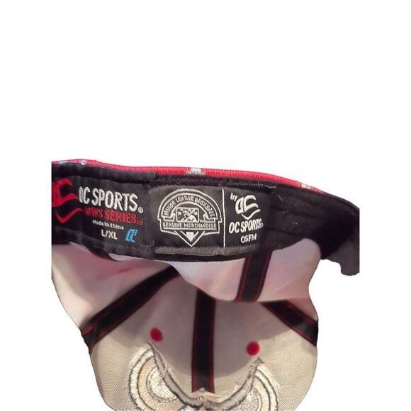 OC Sports MWS Series Men's Red Camo Fitted Orem Owlz Baseball Cap XL - Picture 8 of 15